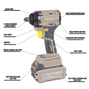XTRA-POWER XPC-IW-02 Brushless Impact Wrench 550Nm, 21V