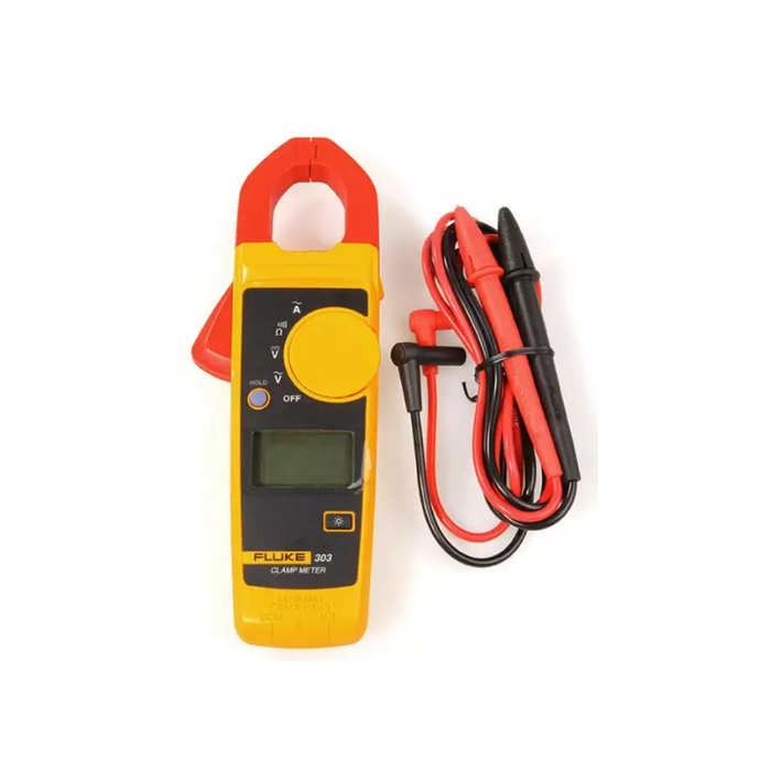 Fluke 303 Digital Clamp Meter | 600A AC Current | CAT III 600V Safety | Backlit Display
