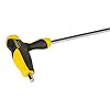 Stanley Ball Head T-Handle Hex Key 5mm (350mm) – S2 Steel, Long Arm, Bi-Material Grip