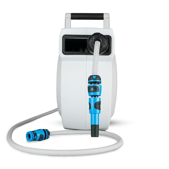 Zephyr Enclosed PVC Water Hose Reel (13mm x 25m) – With Hybrid Flex Hose