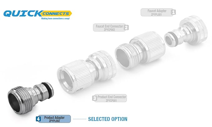 Zephyr Universal Female Quick Connect Plug – Heavy-Duty Brass Adapter (Silver Finish)