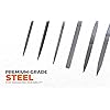 STANLEY® Needle File Set – 6 Pieces (160mm, High Carbon Steel)