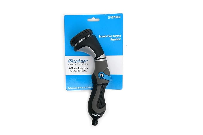 Zephyr Metal (2nd Gen) – 8-Mode High-Performance Garden & Washing Water Spray Gun with ErgoFlow Control | Durable Metal Body