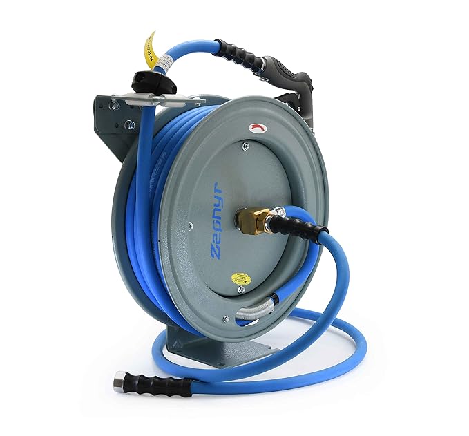 Zephyr Heavy-Duty Auto Retractable Garden Hose Reel | Made in India | 50m