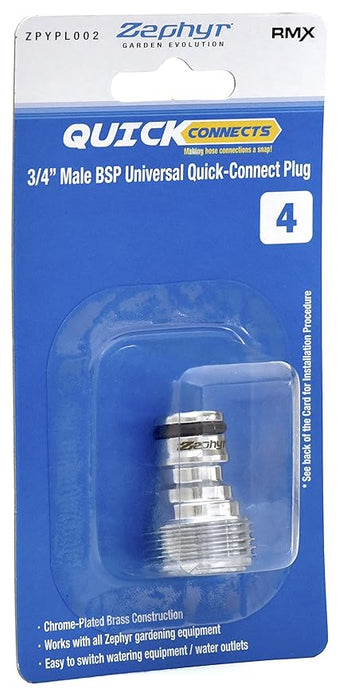 Zephyr Quick Connects Sprayer & Hose Combo – Premium Brass Connectors (Silver)