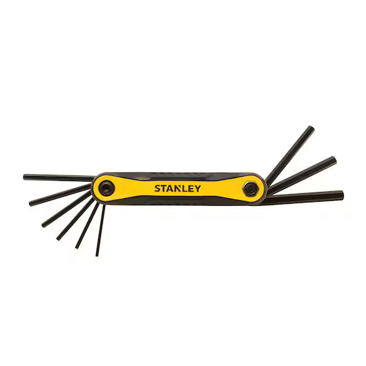 STANLEY Hex Key SAE Folding Set – 9 Pieces