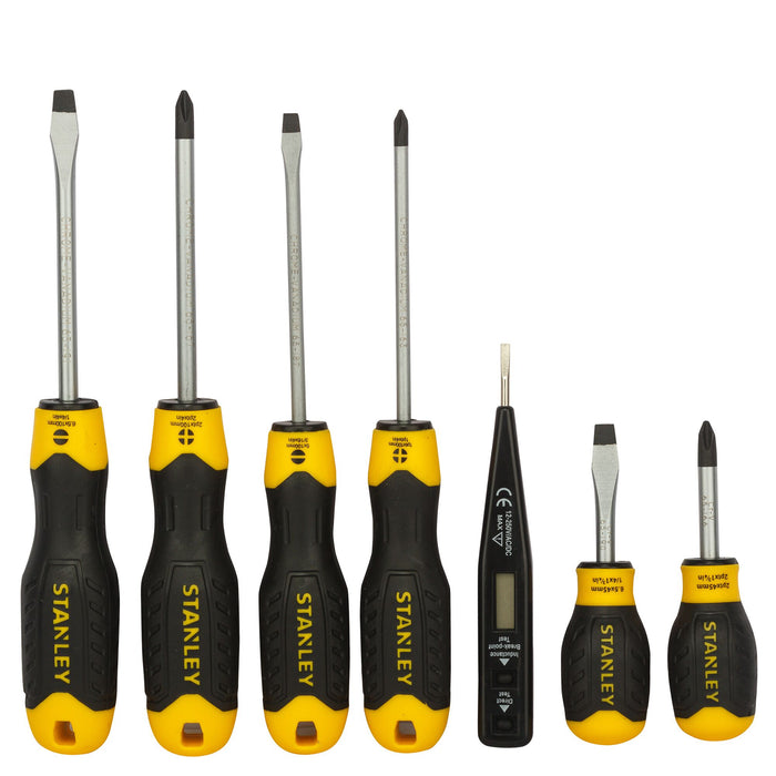 Cushion Grip Screwdriver Set – 6 Piece with Bonus Tester
