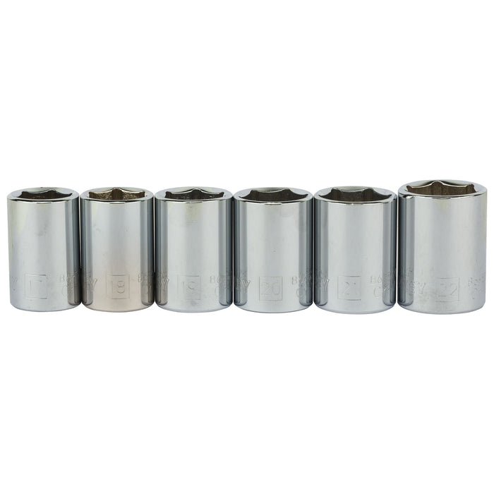 STANLEY® 1/2" Square Drive 6-Point Socket Set – 24 Pieces