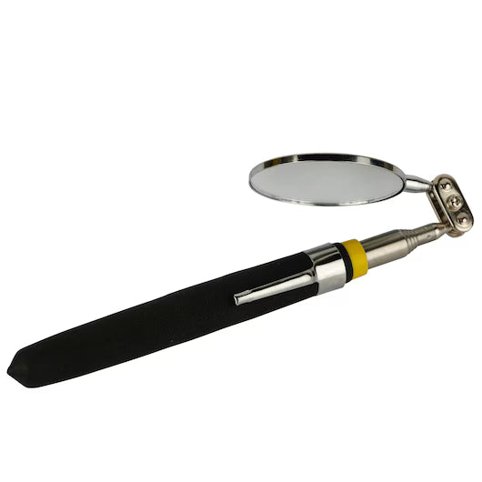 Round Inspection Mirror – 360° Swivel with Double Ball Joint