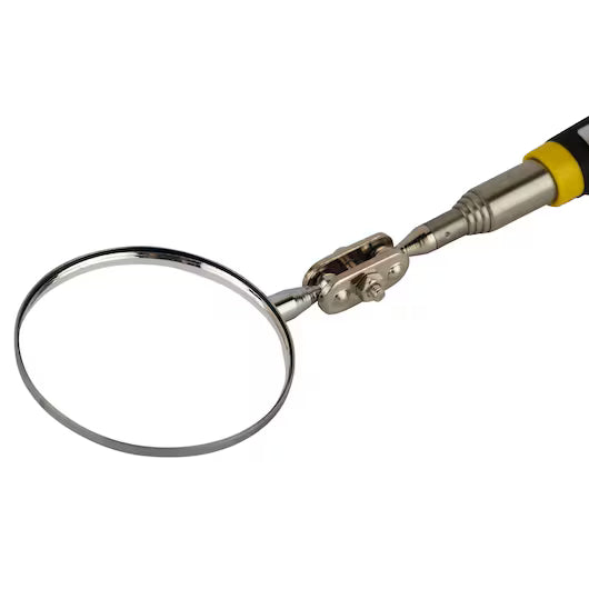 Round Inspection Mirror – 360° Swivel with Double Ball Joint