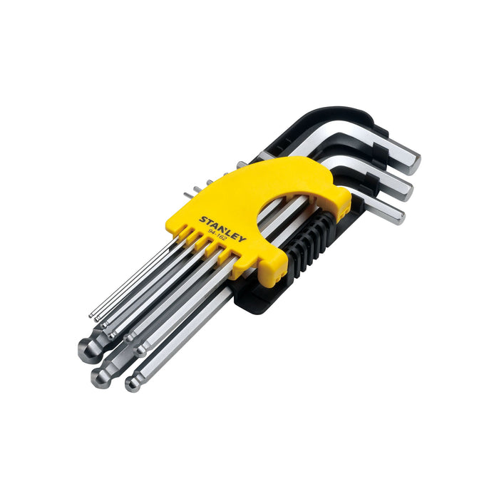 Long Spheric-Head Hex Key Set – 9 Pcs (Metric Ball End)