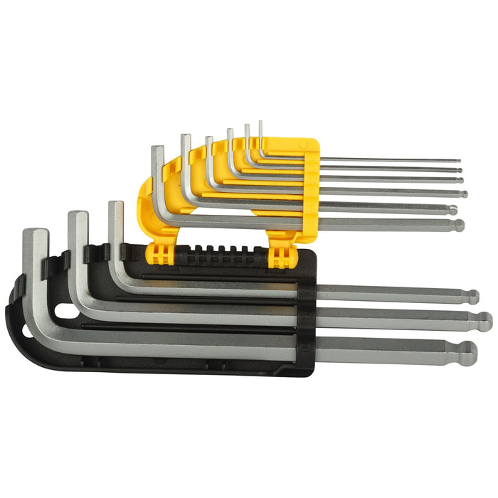 Long Spheric-Head Hex Key Set – 9 Pcs (Metric Ball End)