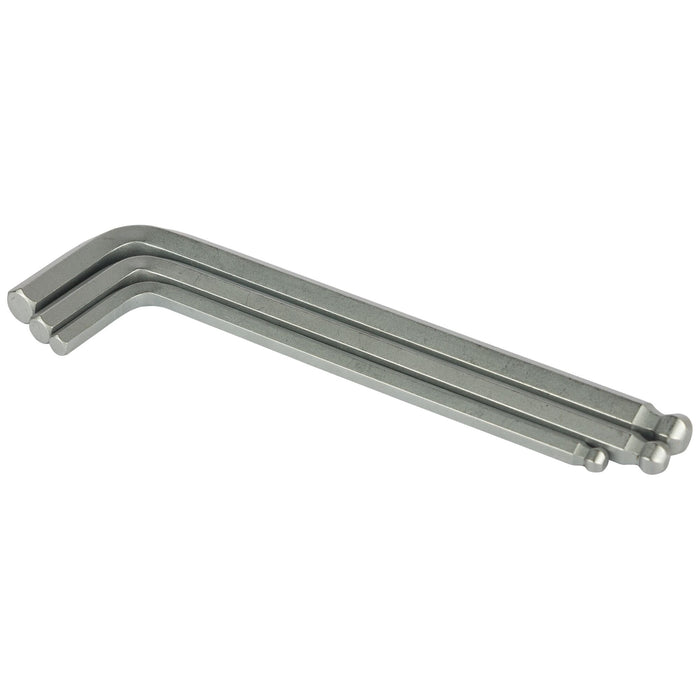 Long Spheric-Head Hex Key Set – 9 Pcs (Metric Ball End)