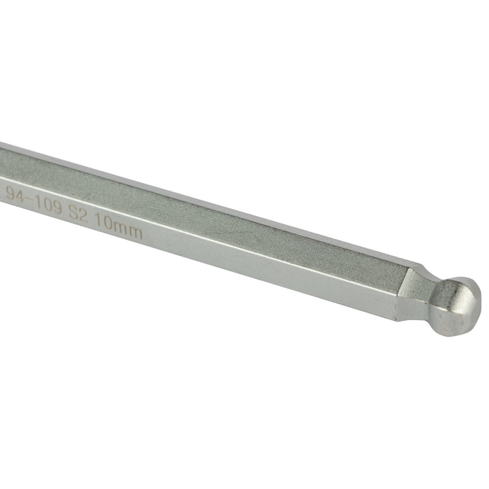 Long Spheric-Head Hex Key Set – 9 Pcs (Metric Ball End)