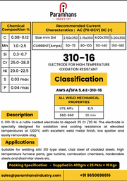 Welding Electrode 310-16 – High-Temperature Stainless Steel Rods