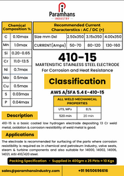 410-15 Martensitic Stainless Steel Electrode