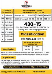 430-15 Ferritic Stainless Steel Electrode