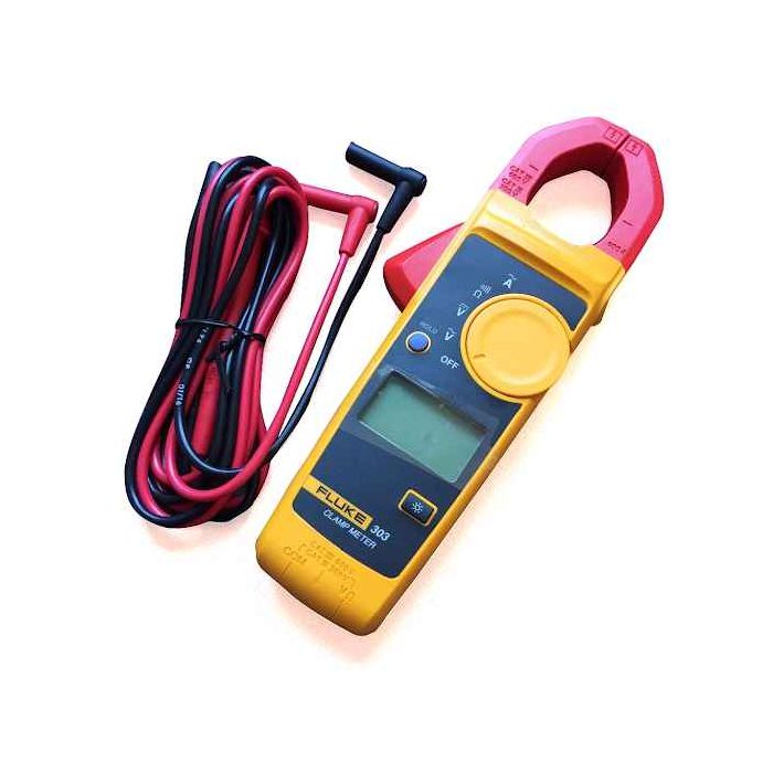 Fluke 303 Digital Clamp Meter | 600A AC Current | CAT III 600V Safety | Backlit Display